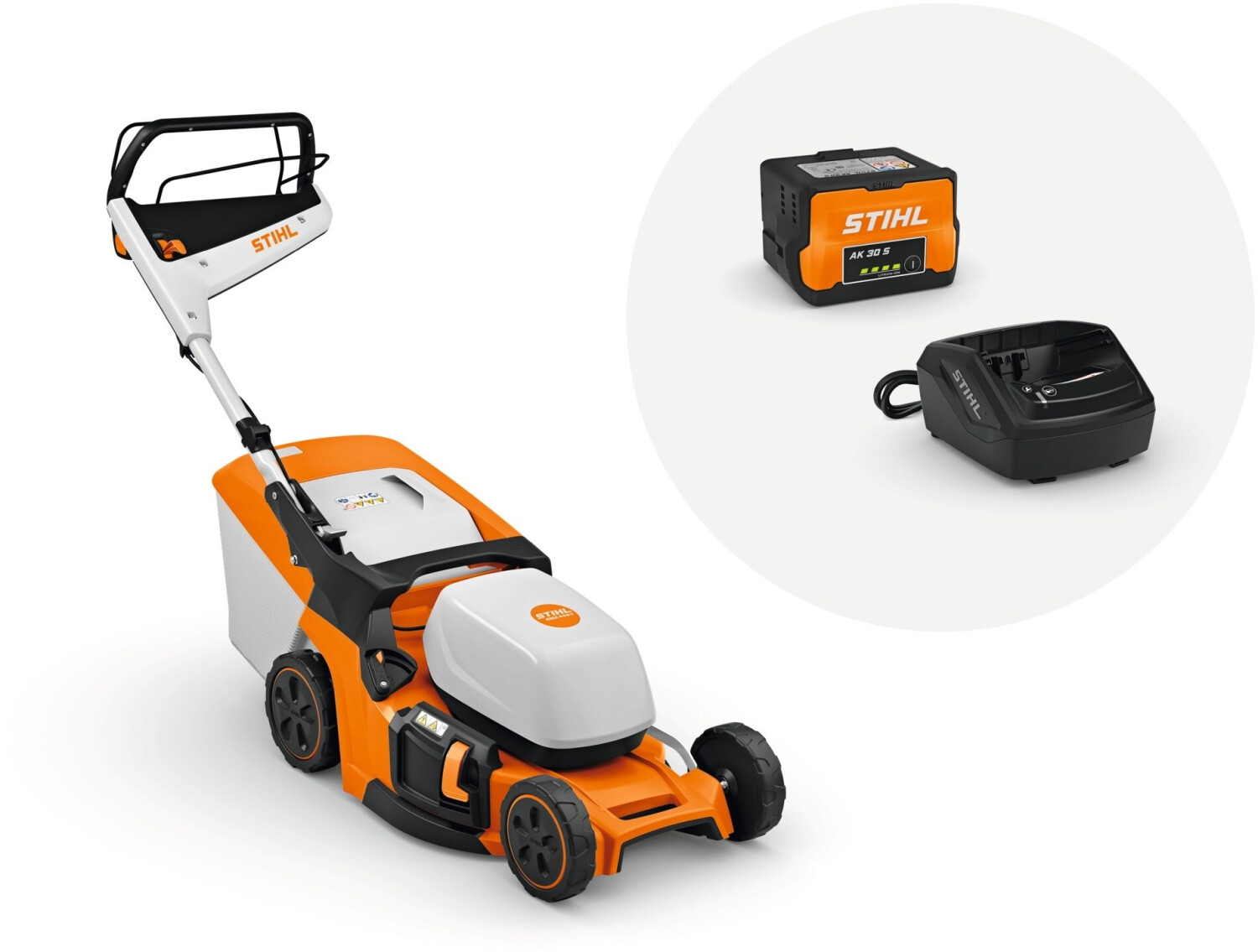 stihl-akku-rasenmaeher-rma-448-v-set-ak-30-s-und-al-101.jpg Stihl Akku Rasenmäher RMA 448 V Set AK 30 S und AL 101 – Bild 1