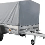Tieflader Pkw Anhänger Garden Trailer 200 KIPP 200x106 cm 750 kg [mit Hochspriegel, Hochplane und Stützrad]